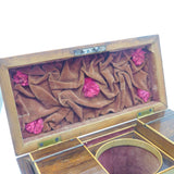 Regency Mahogany Tea Caddy with Ornate Brass Fittings & Interior c1830 Antique