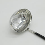 Sterling Silver Georgian Style Ebony Handled Toddy Ladle Vintage 1975 Sheffield