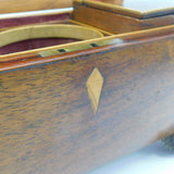 Regency Mahogany Tea Caddy with Ornate Brass Fittings & Interior c1830 Antique