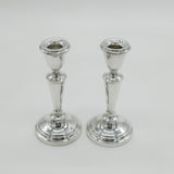 Pair of Sterling Silver Table Candlesticks Vintage 1972 Birmingham