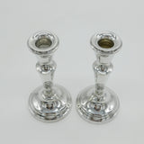 Pair of Sterling Silver Table Candlesticks Vintage 1972 Birmingham