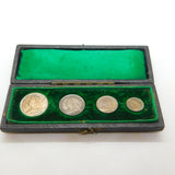 Queen Victoria Boxed Maudy Proof Full Coin Set 1900 Antique UNC .925 Silver