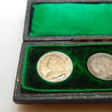 Queen Victoria Boxed Maudy Proof Full Coin Set 1900 Antique UNC .925 Silver
