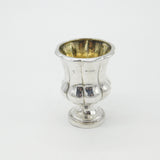 Georgian Sterling Silver Fluted Small Planter Pot 1837 London Antique