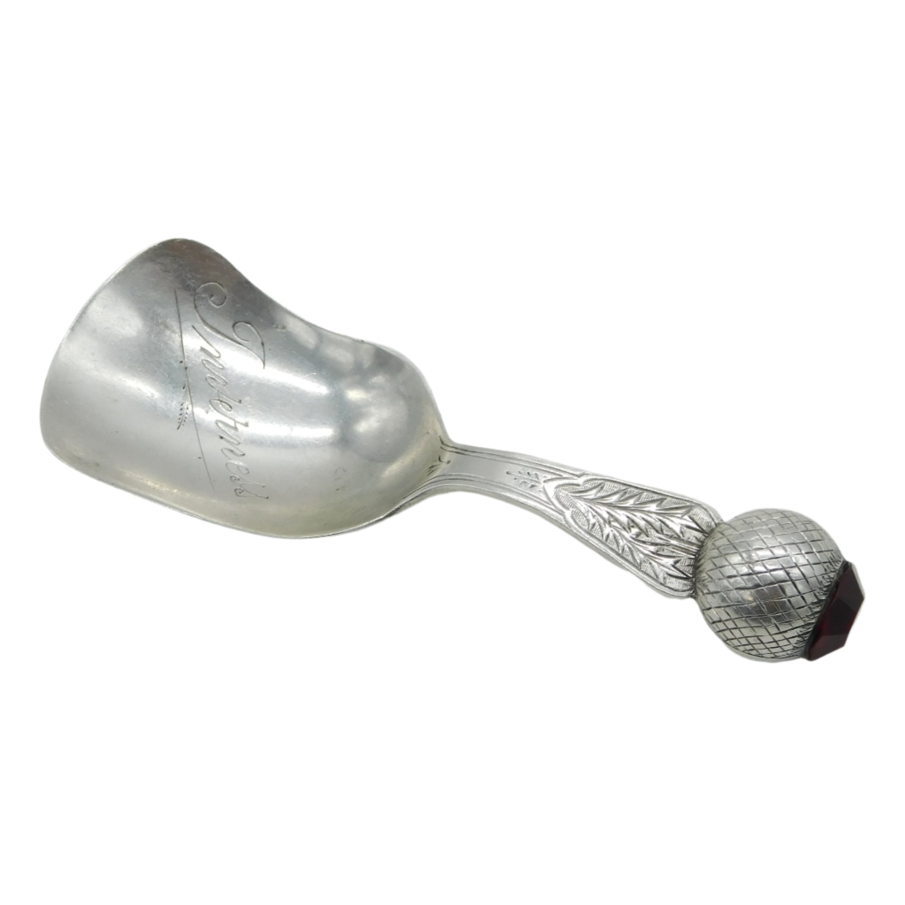 Antique Silver Scottish Tea Caddy Spoon