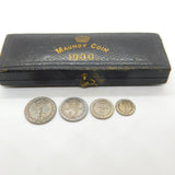Queen Victoria Boxed Maudy Proof Full Coin Set 1900 Antique UNC .925 Silver
