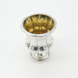Georgian Sterling Silver Fluted Small Planter Pot 1837 London Antique