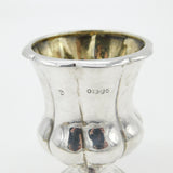 Georgian Sterling Silver Fluted Small Planter Pot 1837 London Antique