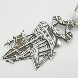 Edwardian Sterling Silver Dutch Ship Sugar Caster Spoon Antique 1907 London
