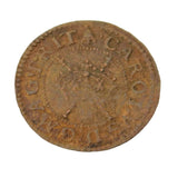 King Charles I Copper Farthing Coin AD 1635 Tower under King Antique