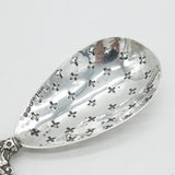Edwardian Sterling Silver Dutch Ship Sugar Caster Spoon Antique 1907 London