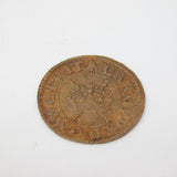 King Charles I Copper Farthing Coin AD 1635 Tower under King Antique