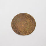 King Charles I Copper Farthing Coin AD 1635 Tower under King Antique