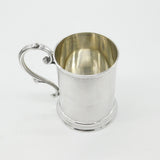 Victorian Sterling Silver Engine Turned Christening Mug 1868 Birmingham G. Unite