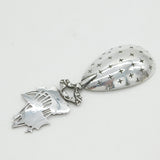 Edwardian Sterling Silver Dutch Ship Sugar Caster Spoon Antique 1907 London