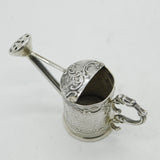 Edwardian Sterling Silver Dolls House Watering Can Antique 1903 London
