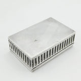 Victorian Sterling Silver Battle Scene Trinket Box Antique 1900 Chester