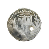 Oliver Cromwell Commonwealth Period Silver Penny Coin Antique 1650 Holed