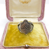 WWII Sterling Silver Royal Army Service Corps Signet Ring Antique c1940