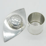 Sheffield College of Arts & Crafts Sterling Silver Tea Strainer & Bowl Vintage 1962