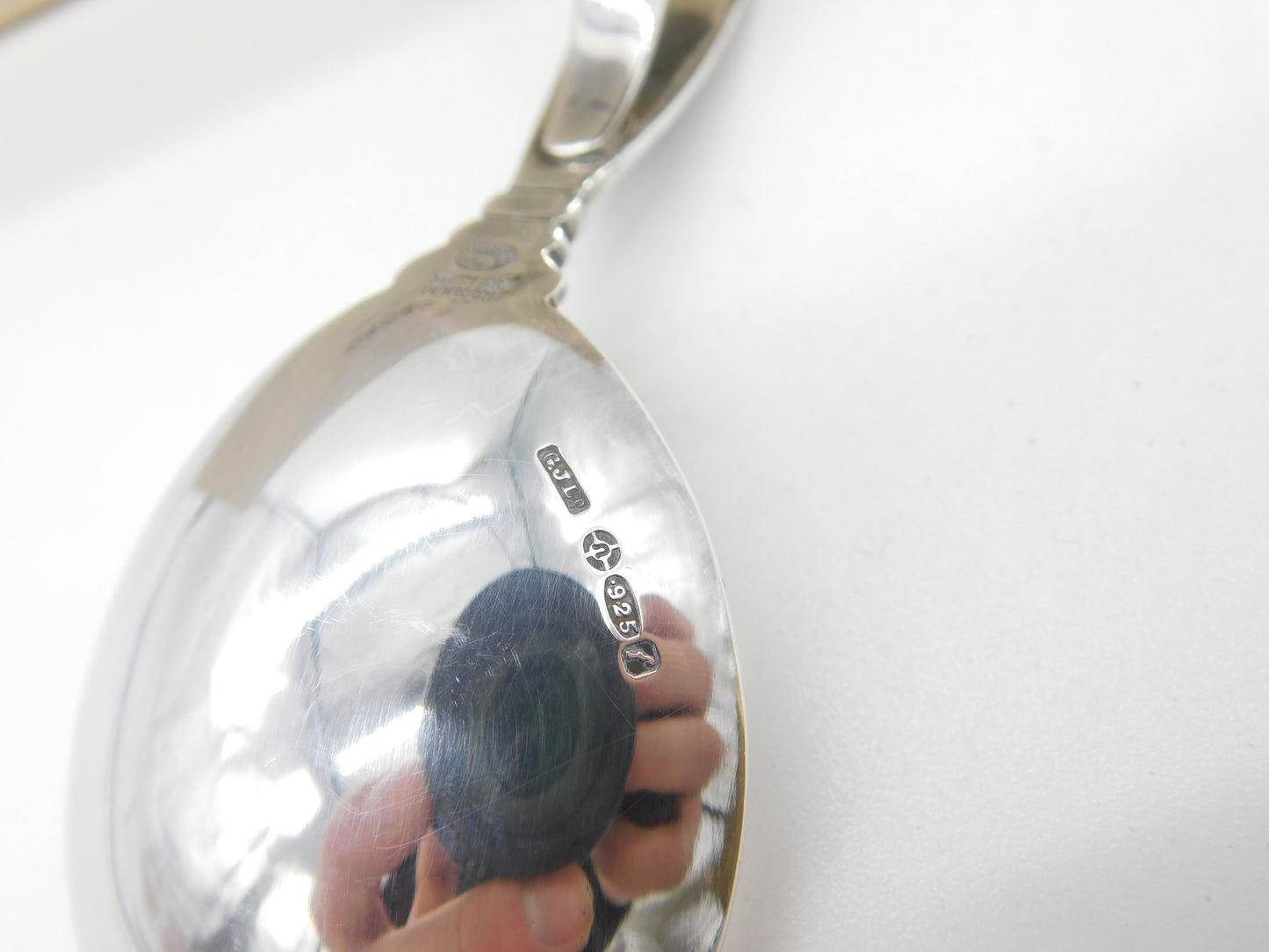 Georg Jensen Boxed Sterling Silver Tea Caddy Spoon Vintage 1961 London Import