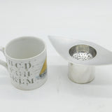 Sheffield College of Arts & Crafts Sterling Silver Tea Strainer & Bowl Vintage 1962