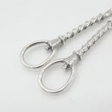 Victorian Sterling Silver Twist Pattern Grape Scissors 1899 London Antique