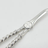 Victorian Sterling Silver Twist Pattern Grape Scissors 1899 London Antique