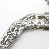 Victorian Sterling Silver Art Nouveau Ladies Bag Fitting Antique 1900 Chester
