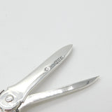 Victorian Sterling Silver Twist Pattern Grape Scissors 1899 London Antique