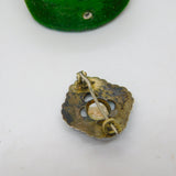Victorian Sterling Silver, Pave Set Turquoise & Pearl Dress Brooch Antique c1880