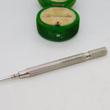 Victorian Sampson Mordan Sterling Silver Engine Turned Propelling Pencil Antique