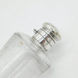 Victorian Sterling Silver Topped Moulded Glass Stirrup Hunting Flask Antique 1869 Birmingham