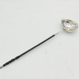 George III Sterling Silver & Gold Quarter Guinea Coin Set Toddy Ladle Antique