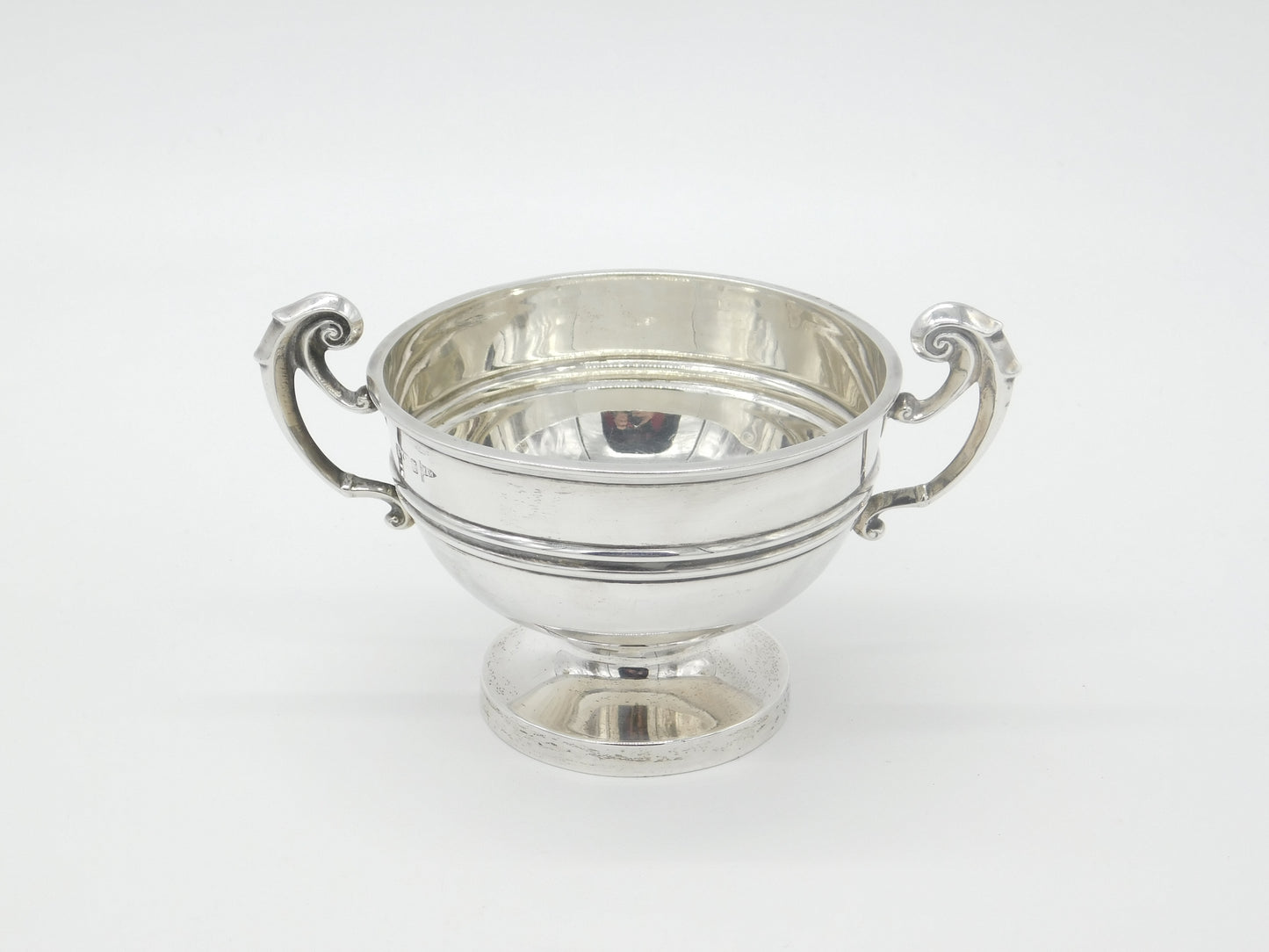 Edwardian Sterling Silver Trophy Form Bowl Antique 1909 Walker & Hall Sheffield