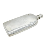 Sterling Silver Beaufort Hunt Hip Flask Belonging to Mr Will Long Antique c1850