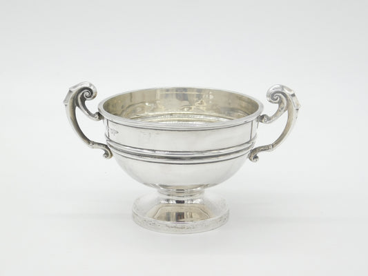 Edwardian Sterling Silver Trophy Form Bowl Antique 1909 Walker & Hall Sheffield