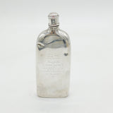Sterling Silver Beaufort Hunt Hip Flask Belonging to Mr Will Long Antique c1850