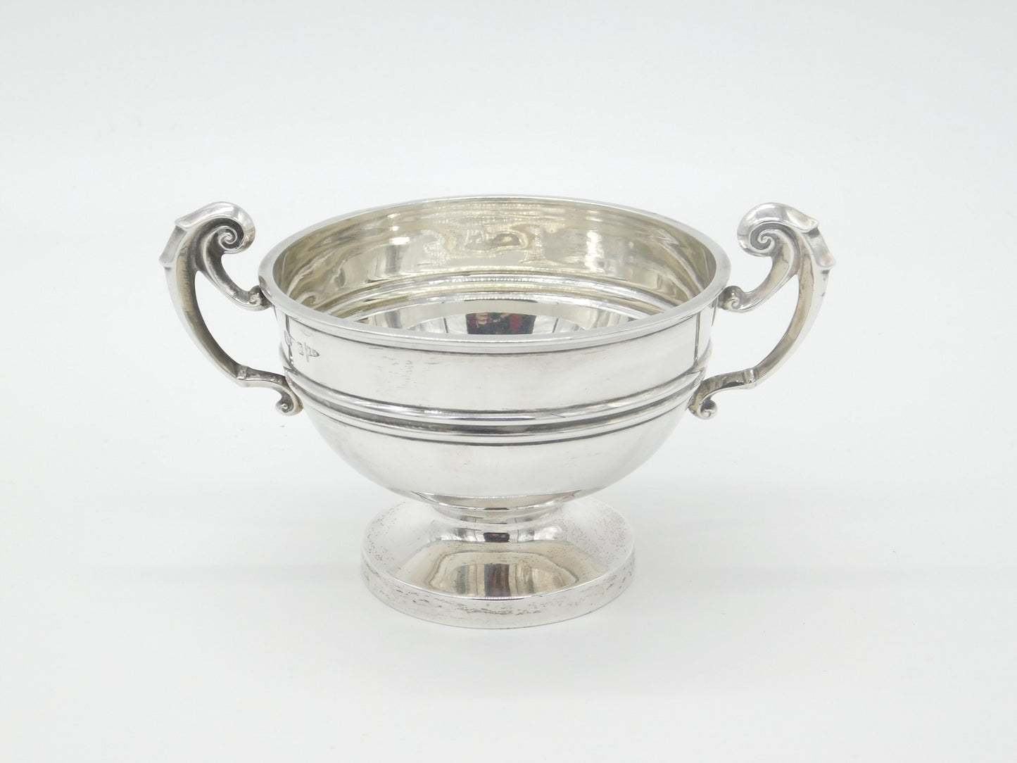 Edwardian Sterling Silver Trophy Form Bowl Antique 1909 Walker & Hall Sheffield