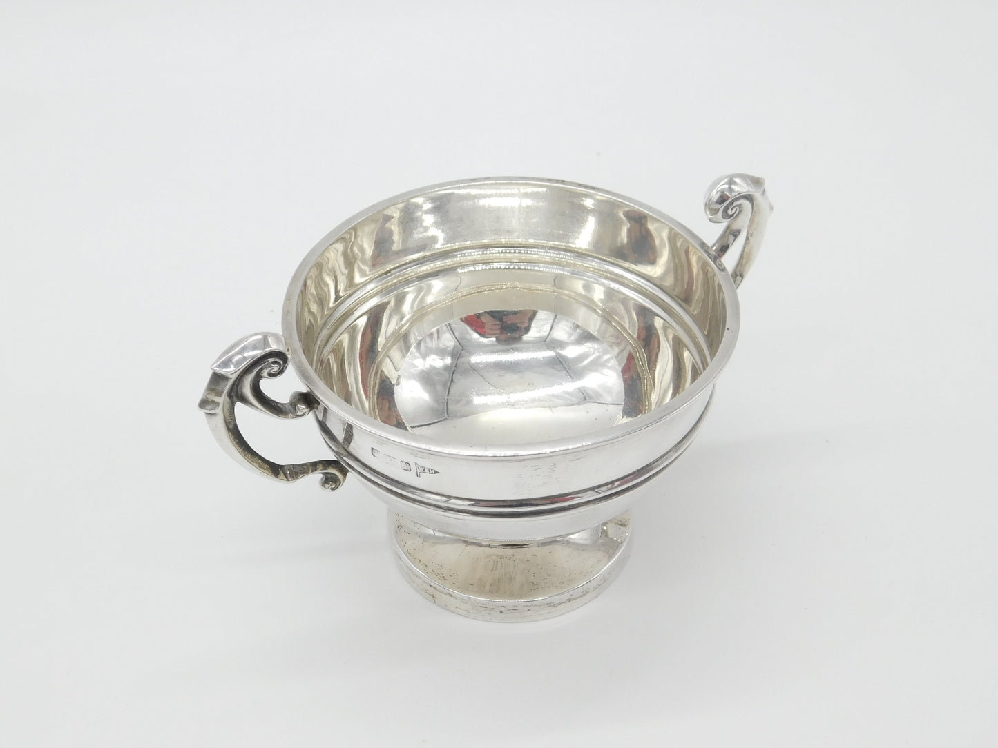 Edwardian Sterling Silver Trophy Form Bowl Antique 1909 Walker & Hall Sheffield