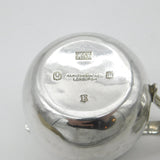 Scottish Edwardian Sterling Silver Crested Sugar Bowl & Cream Jug 1910 Antique