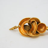 Victorian 18ct Yellow Gold Pink Paste Etruscan Style Drop Pendant Antique c1860