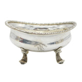 18th Century Austrian Sterling Silver 'Carpe Diem' Salt Cellar Antique c1780