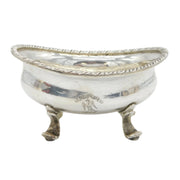 18th Century Austrian Sterling Silver 'Carpe Diem' Salt Cellar Antique c1780