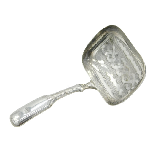 Antique Georgian Silver Caddy Spoon