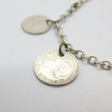 Sterling Silver Victorian Maundy Coin Set Charm Bracelet Antique c1873-c1940