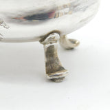 18th Century Austrian Sterling Silver 'Carpe Diem' Salt Cellar Antique c1780
