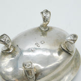 18th Century Austrian Sterling Silver 'Carpe Diem' Salt Cellar Antique c1780