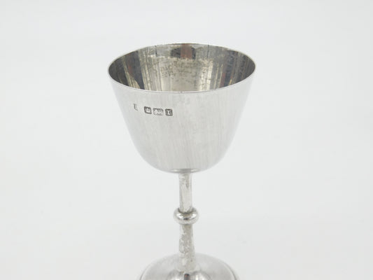 Edwardian Sterling Silver Chalice Cup or Goblet Antique 1909 Sheffield