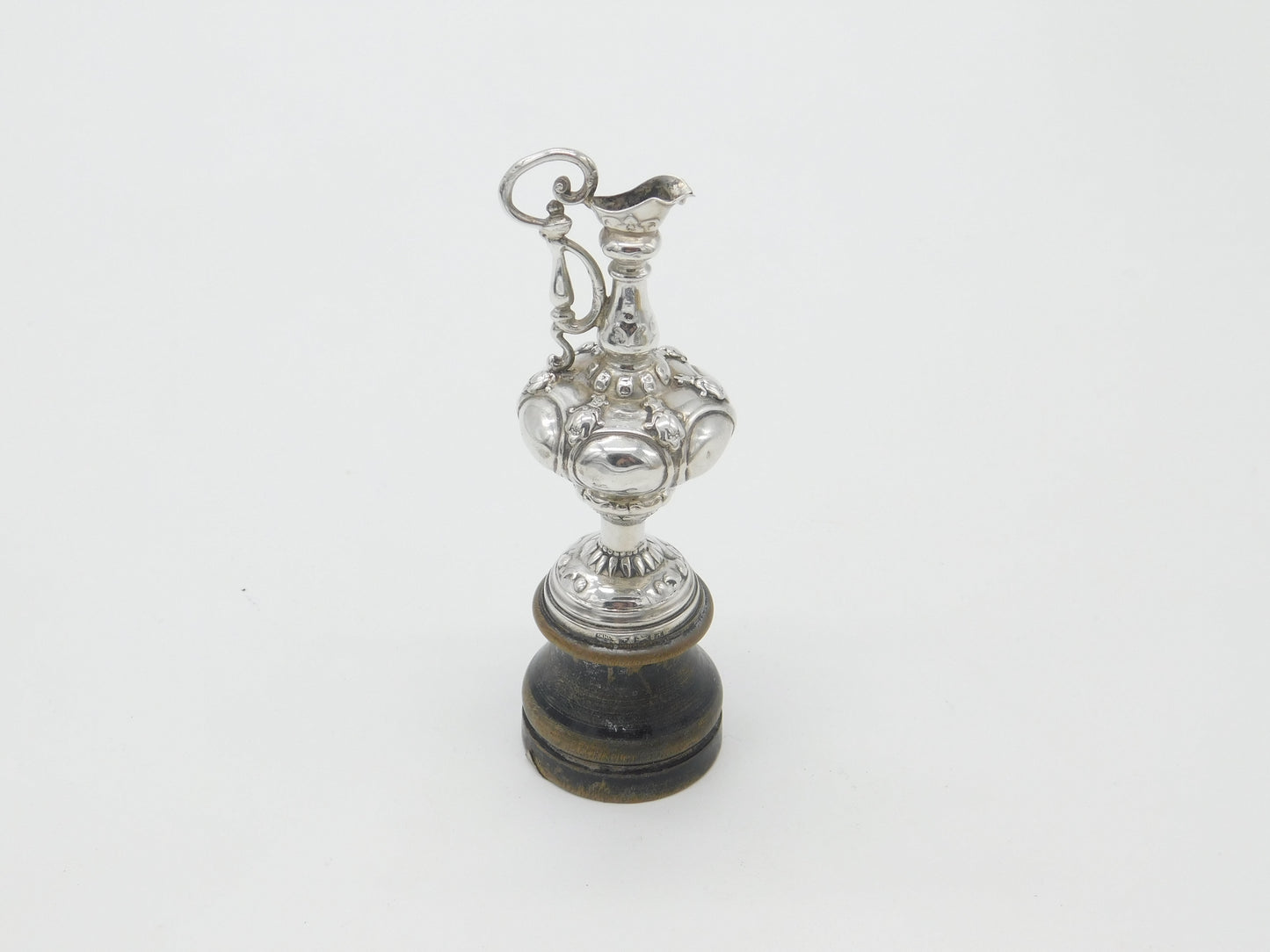 Miniature Edwardian Sterling Silver Mounted Communion or Wine Jug Antique 1903